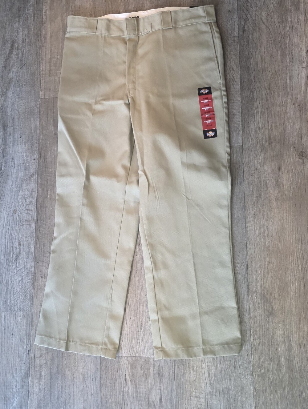 Dickies Men’s Khaki Straight Leg Work Chinos